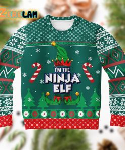 I Am The Ninja Elf Christmas Ugly Sweater