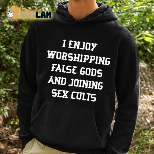 I Enjoy Worshipping False Gods And Joining Sex Cults Shirt