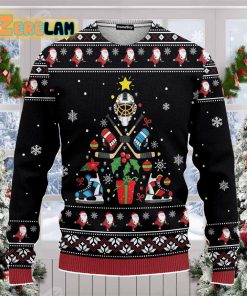 Ice Hockey Christmas Tree Ugly Sweater Best Gift