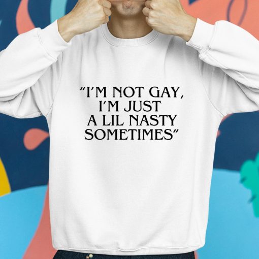 Im Not Gay Im Just A Lil Nasty Sometimes Shirt