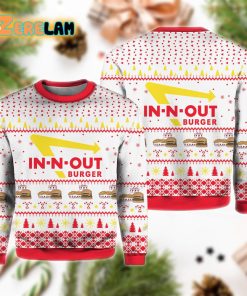 In N Out Burger Christmas Ugly Sweater