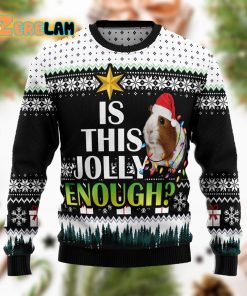 Is It Jolly Enough Guinea Pig Christmas Funny Ugly Sweater