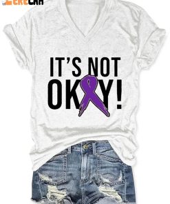 Its Not Okay Domestic Violence Awareness Print Shirt 2