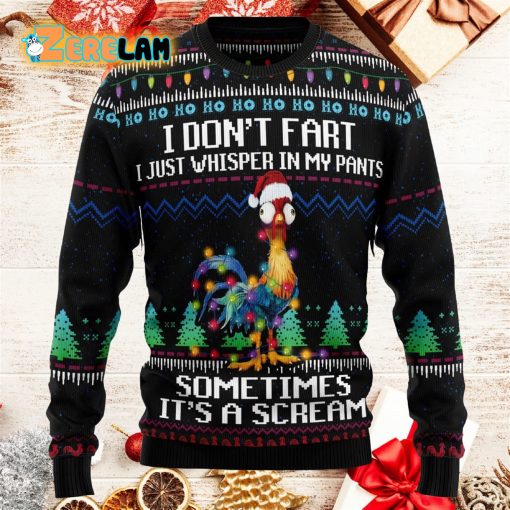 It’s Scream Chicken Ugly Christmas Sweater