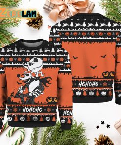 Jack and Zero Nightmare Christmas Ugly Sweater