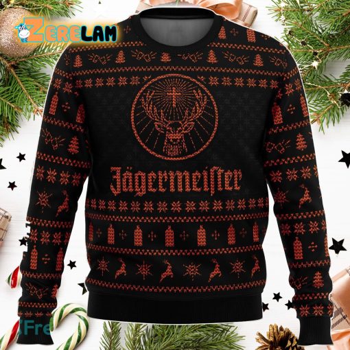 Jagermeister 3D Ugly Sweater Christmas