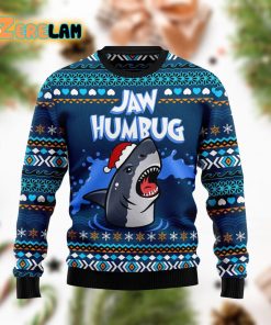 Jaw Humbug Shark Christmas Ugly Sweater