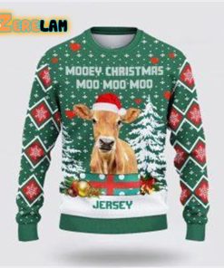 Jersey Green Merry Christmas Ugly Sweater