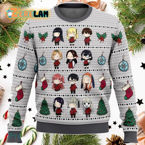 Kakegurui Chibi Gamblers 3D Christmas Ugly Sweater