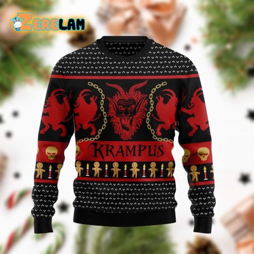 Krampus Christmas Red Ugly Sweater