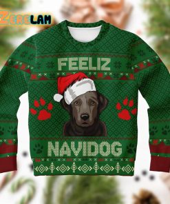 Labrador Feliz Navidog Christmas Ugly Sweater