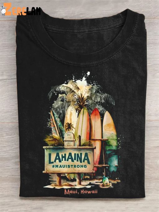 Lahaina Banyan Maui Strong Support Art T-Shirt