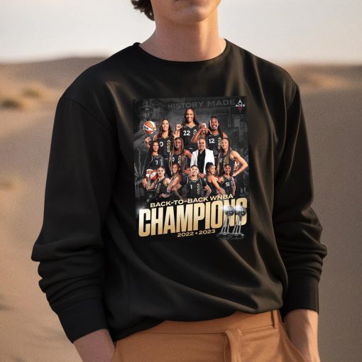 Las Vegas Aces Back To Back WNBA Champions 2022 2023 Shirt