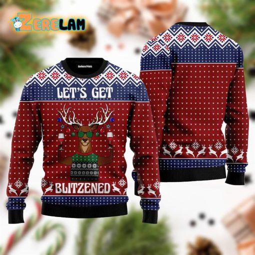 Lets Get Slouchy Christmas Ugly Sweater For Men Women