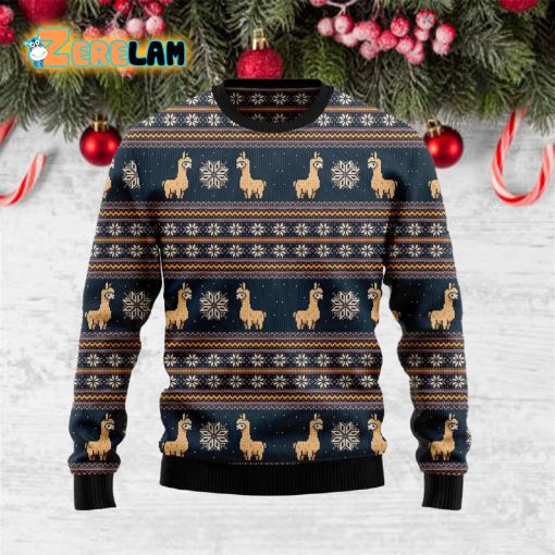 Llama Funny Ugly Sweater Christmas