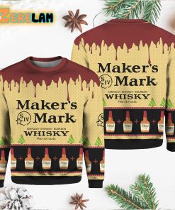 Maker’s Mark Kentucky Straight Bourbon Whisky Christmas Ugly Sweater