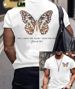 Mens Casual Jeremiah 29 11 For I Know the Plans I Have For You Print Short Sleeve T Shirt 3