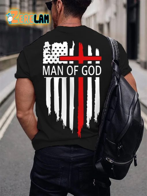 Men’s Man Of God Casual Cotton Tee Shirt