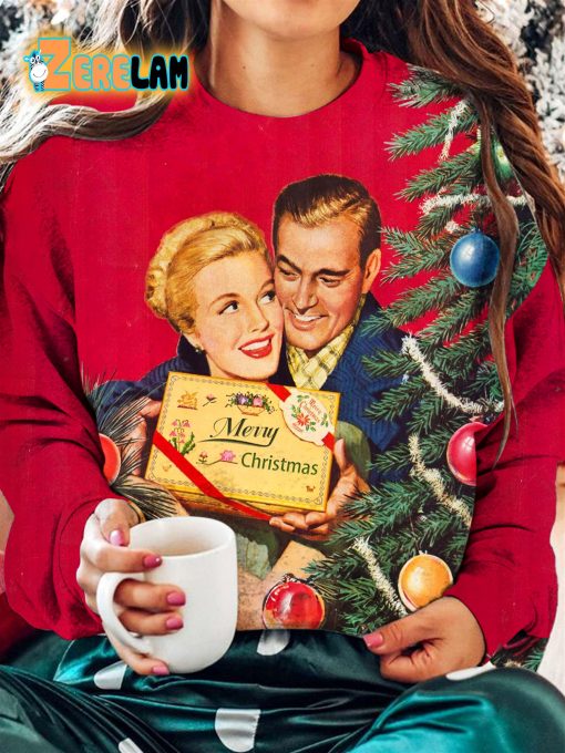 Merry Christmas Chocolate Sweatshirt