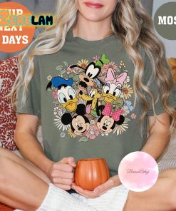 Mickey And Friends Flower Shirt