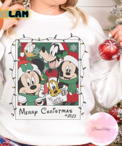 Mickey And Friends Portrait Merry Christmas 2023 Sweatshirt