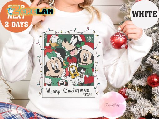 Mickey And Friends Portrait Merry Christmas 2023 Sweatshirt