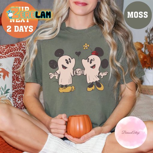 Mickey And Minnie Ghost Halloween Shirt