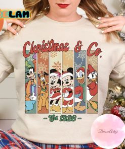 Mickey Christmas And Co Est 1928 Sweatshirt