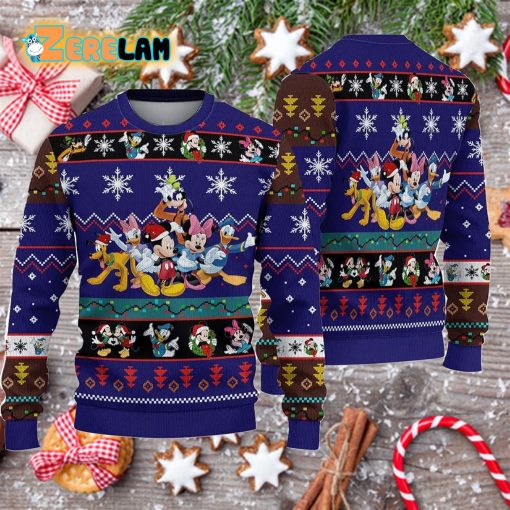 Mickey Mouse And Friends Ugly Sweater Christmas