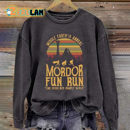 Middle Earth’s Annual Mordor Fun Run Sweatshirt