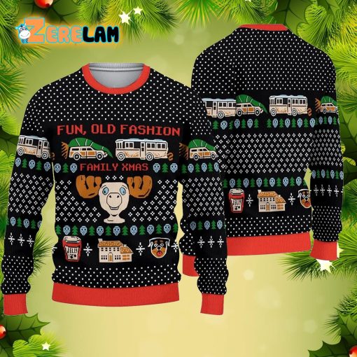 National Lampoons Christmas Vacation Ugly Sweater Clark Griswold Ugly Xmas