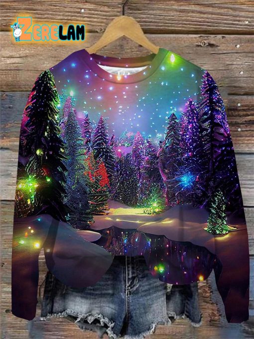 Neon Forest Christmas Sweatshirt