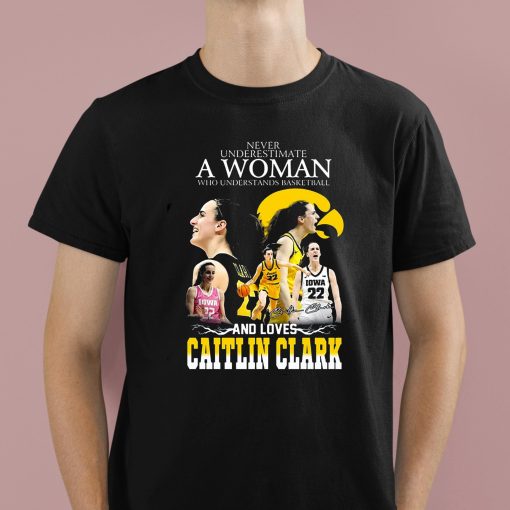 Never Underestimate A Woman Who Understands Basketball And Loves Caitlin Clark Shirt