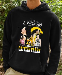 Never Underestimate A Woman Who Understands Basketball And Loves Catlin Clark Shirt 2 1