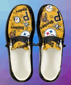 Nfl Pittsburgh Steelers Custom Name Hey Dude Shoes 1 1