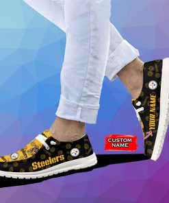 Nfl Pittsburgh Steelers Custom Name Hey Dude Shoes 2 1