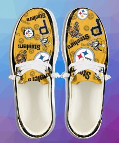 Nfl Pittsburgh Steelers Custom Name Hey Dude Shoes 4 1