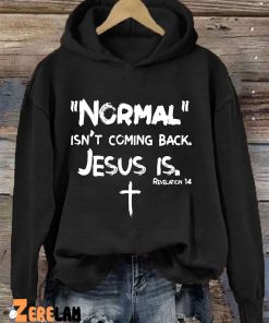 Normal Isnt Coming Back Jesus Is Hoodie 2