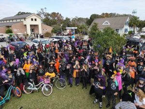 Oak Island Witches Ride for Halloween