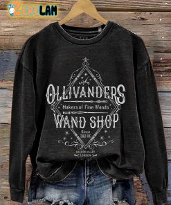 Olivanders Wand Shop Casual Print Sweatshirt