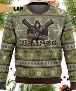 Overwatch The Reaper 3D Ugly Sweater Christmas