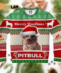 Pitbull Terrier Dog Christmas Ugly Sweater