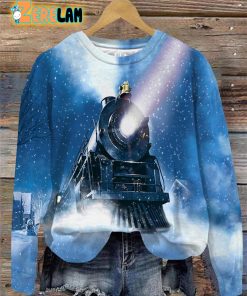 Polar Train Winter Snow Christmas Sweatshirt