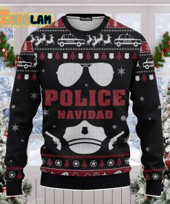 Police Navidad Ugly Sweater Best Gift For Christmas