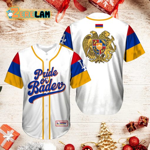 Pride or Badev Ver 1 Los Angeles Dodgers Armenian Heritage Night Baseball Jersey Giveaway 2023