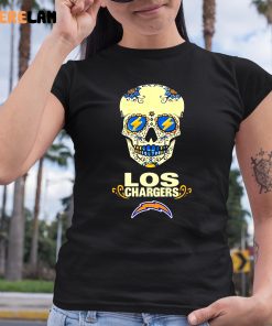 Quentin Johnston Eric Kendricks Skull Los Chargers Shirt 6 1