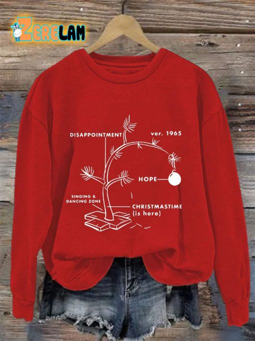 Retro 1965 CB’s Christmas Tree Print Sweatshirt