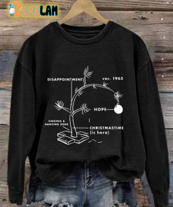 Retro 1965 CBs Christmas Tree Print Sweatshirt 2