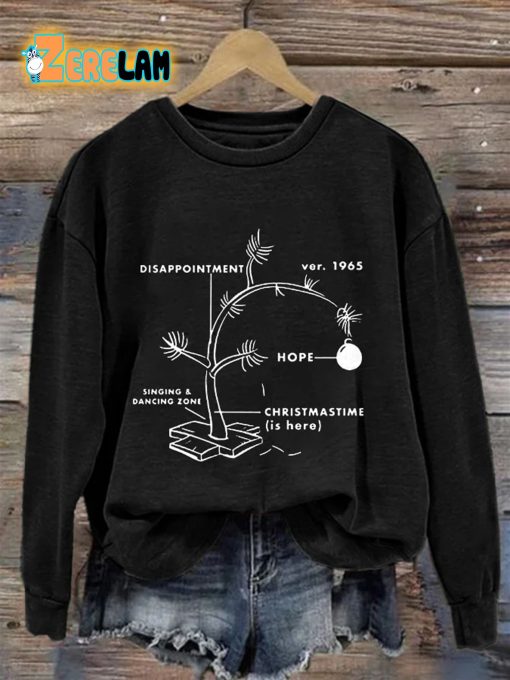 Retro 1965 CB’s Christmas Tree Print Sweatshirt