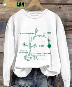 Retro 1965 CBs Christmas Tree Print Sweatshirt 3